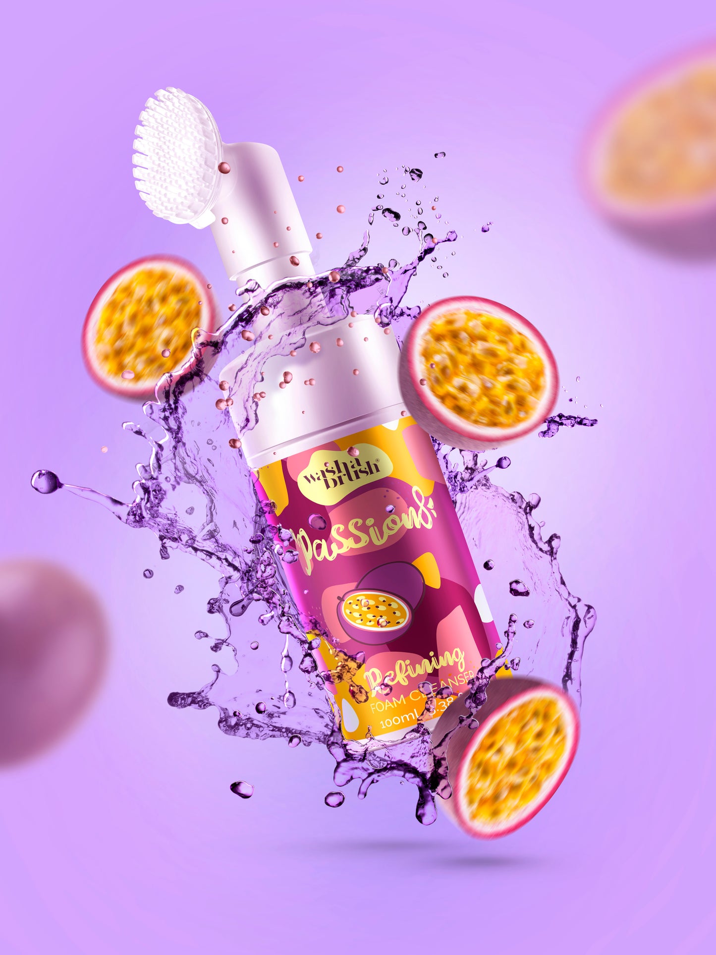 WASHABRUSH FOAM CLEANSER - PASSION FRUIT