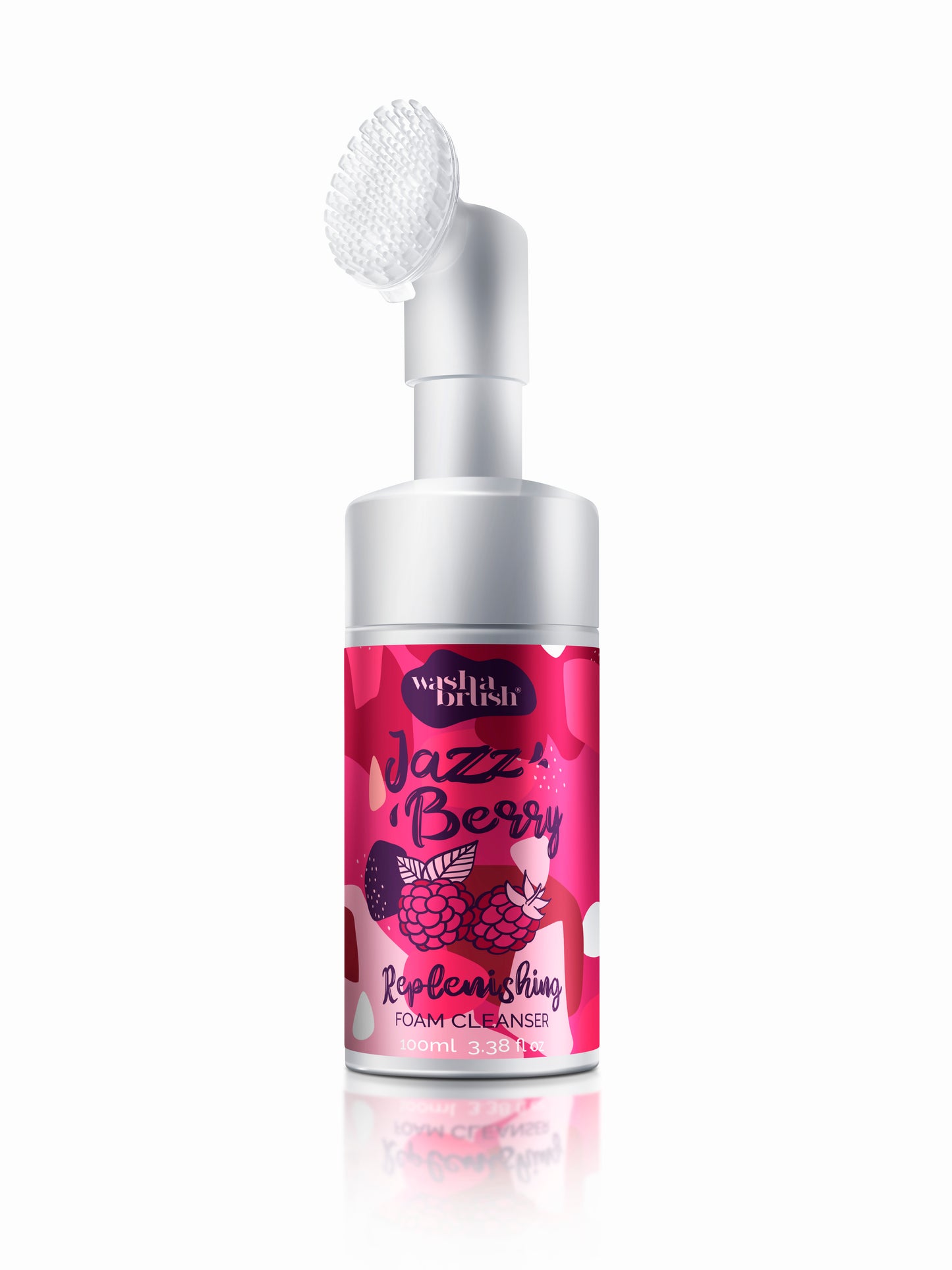 WASHABRUSH FOAM CLEANSER - RASPBERRY